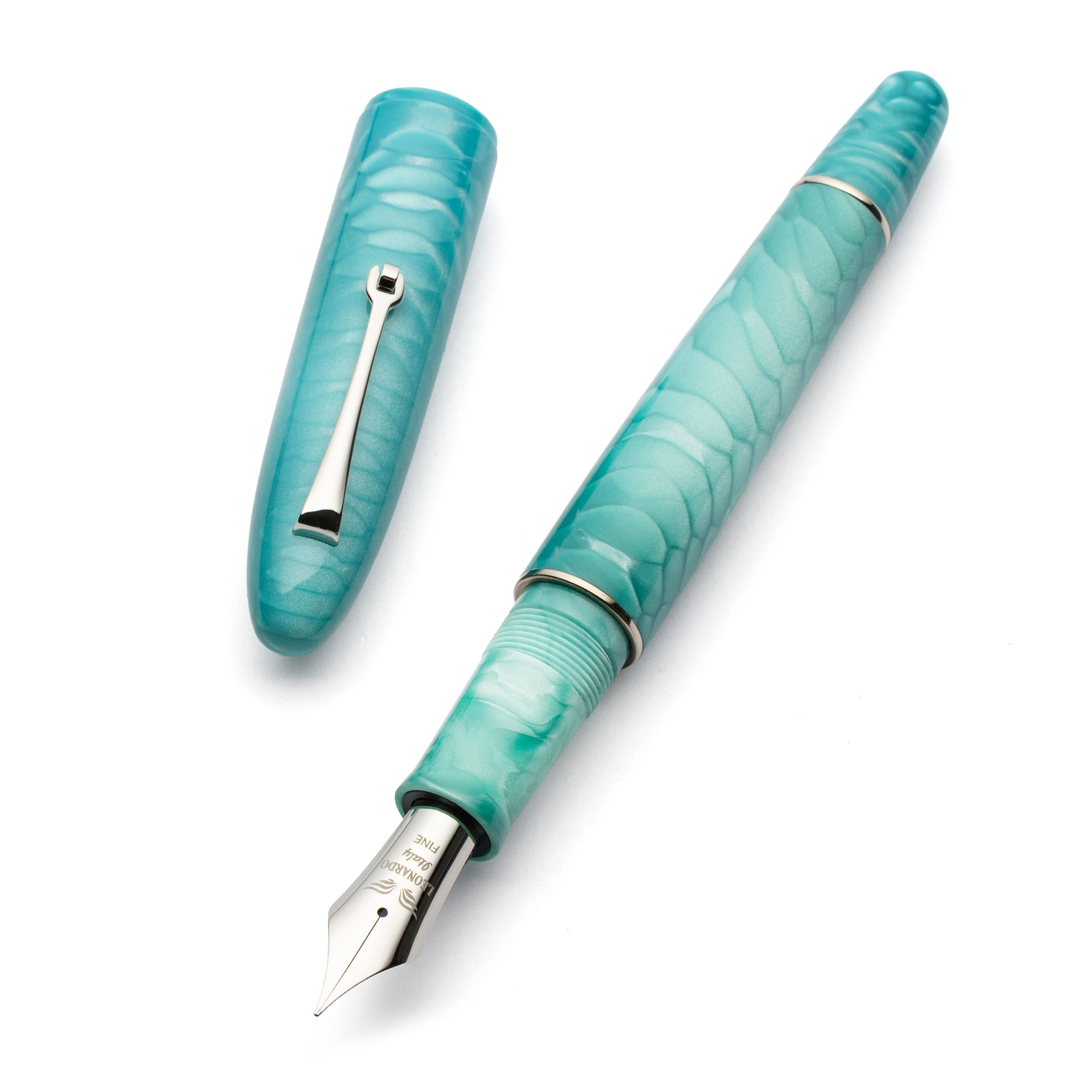 Cigar Dragon skin teal – #8 steel nib