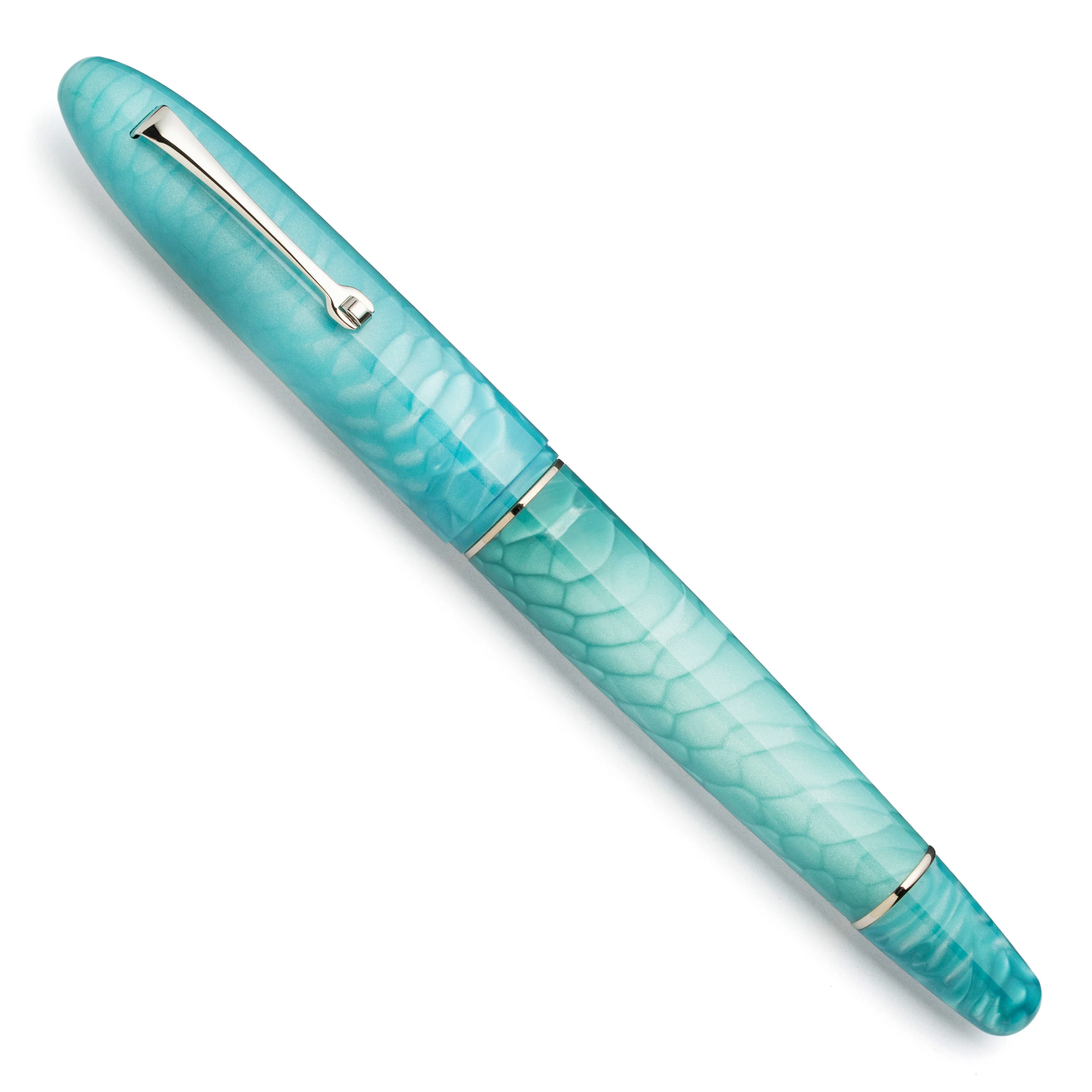 Cigar Dragon skin teal – #8 steel nib - Image 2