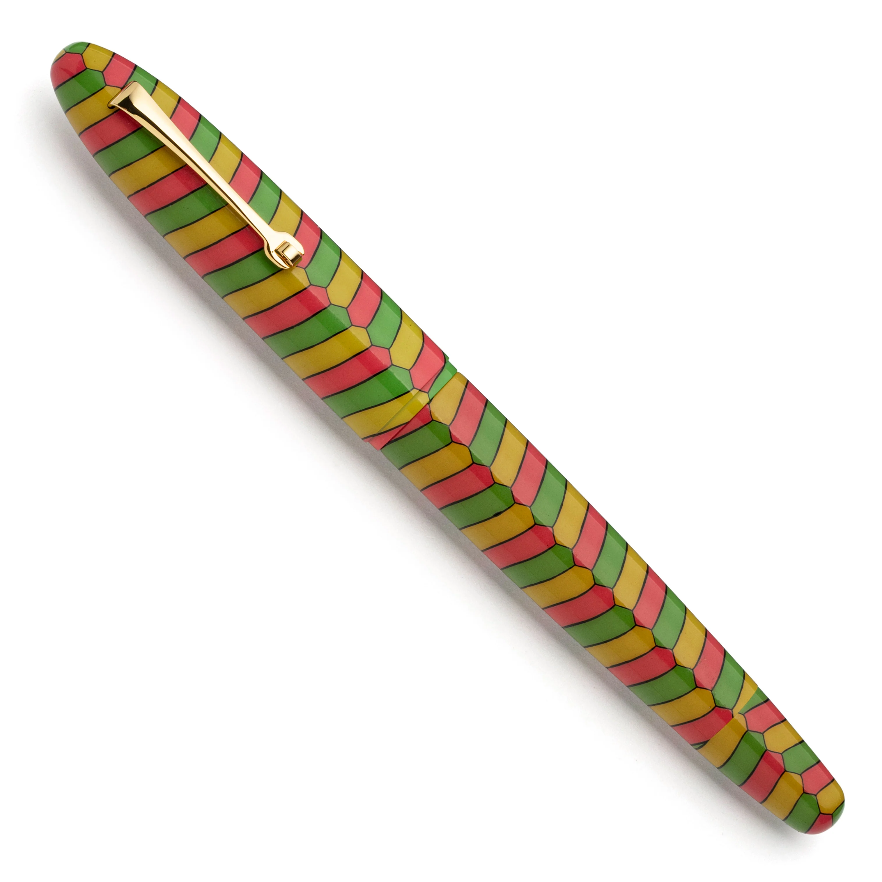 SOLD OUT Cigar ebonite circus gold trim - #8 steel nib - L.E. 1/1 - Image 2