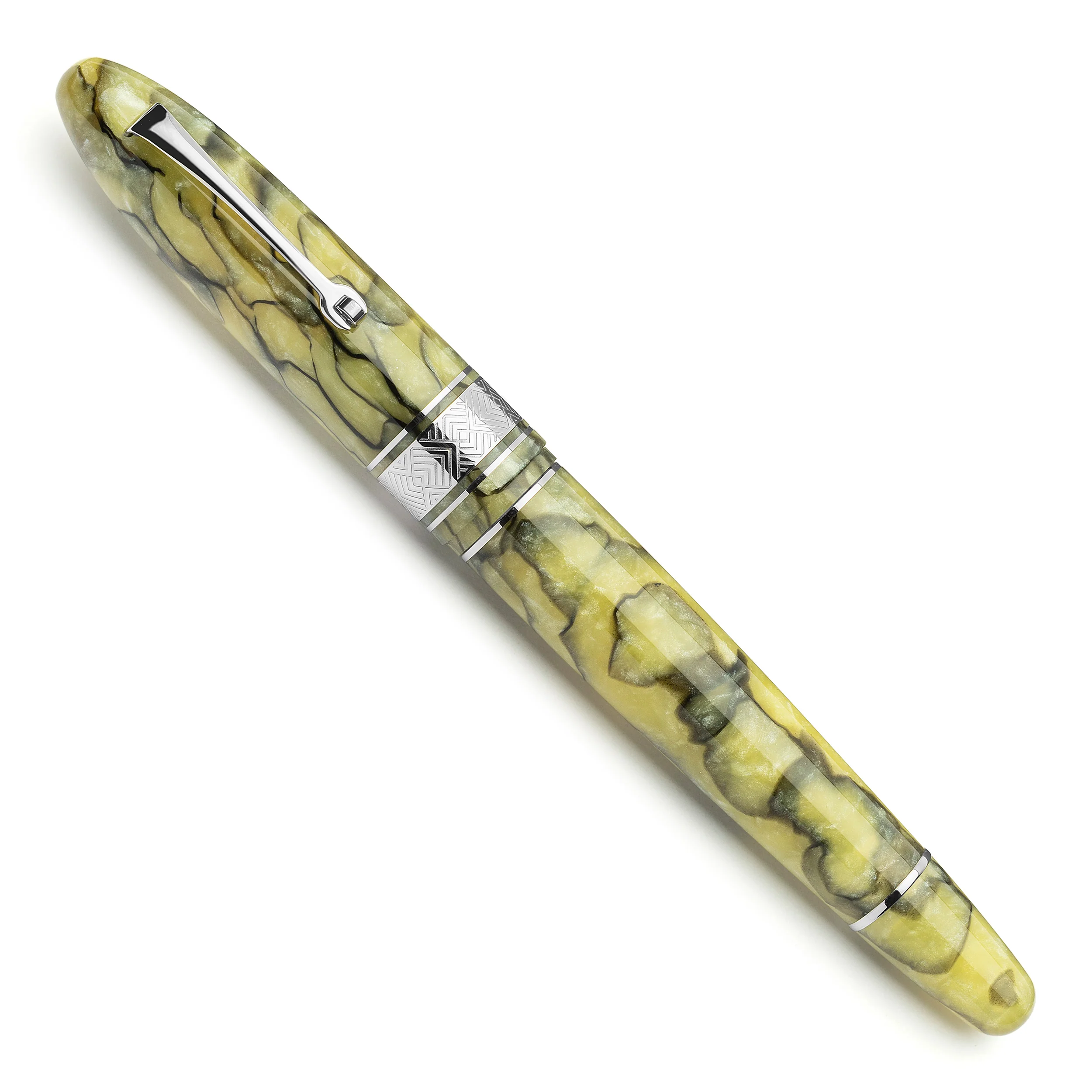 Cigar Green/pearl celluloid - FLEX Nib - Image 3