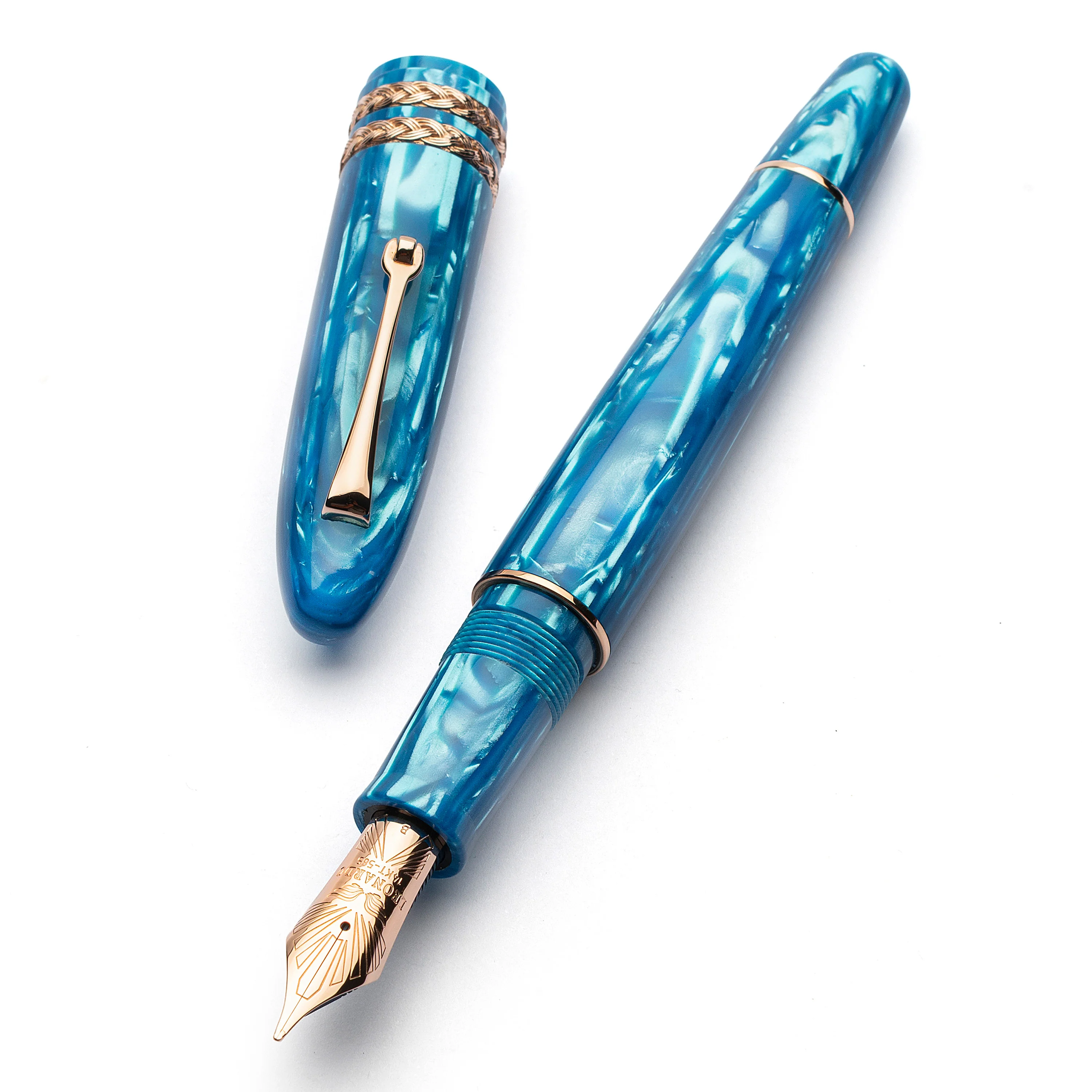 Cigar LeonArco "Mediterranean" clear blue authentic celluloid - Image 2