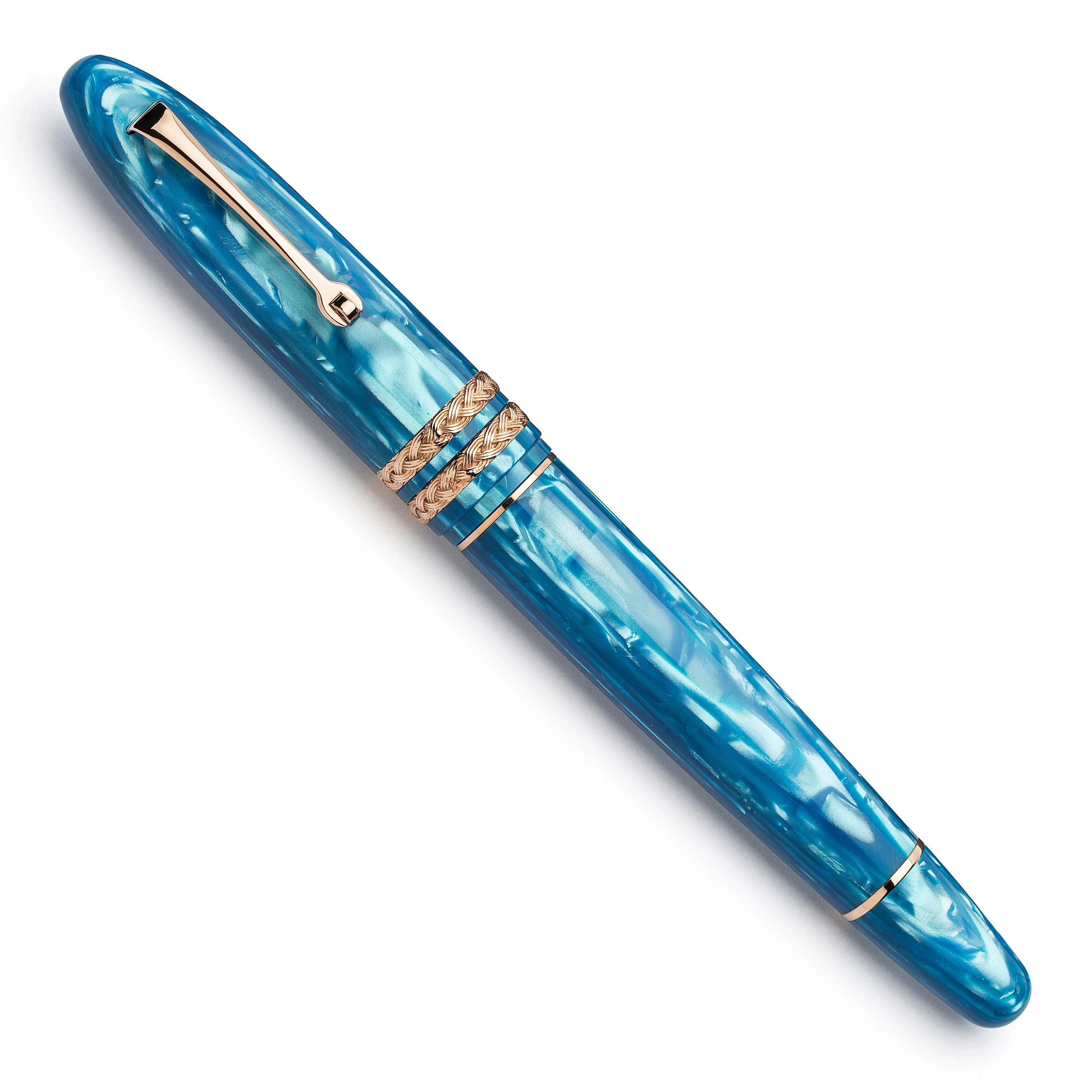 Cigar LeonArco "Mediterranean" clear blue authentic celluloid - Image 4