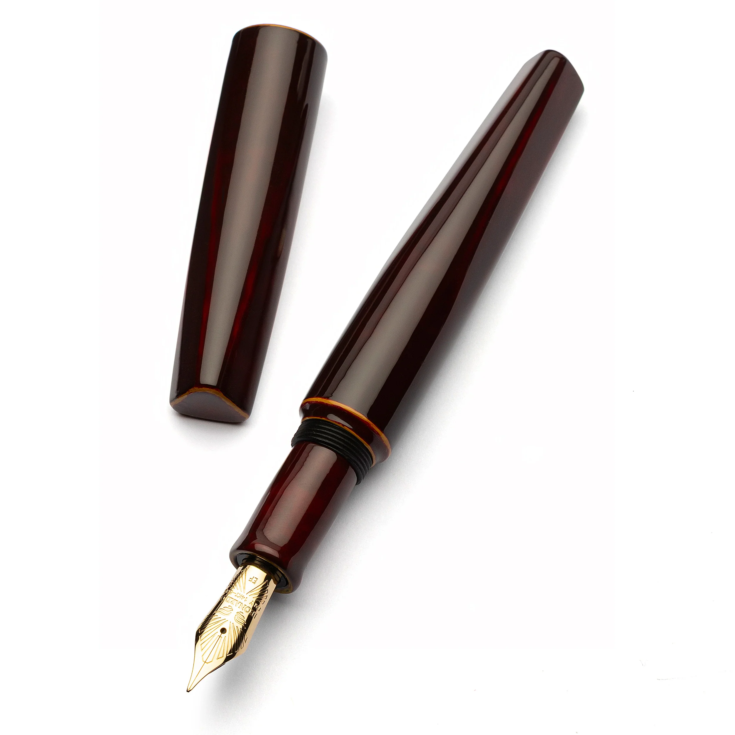 Essenza poliedrica Tamenuri red FLEX nib - eyedropper - Image 2
