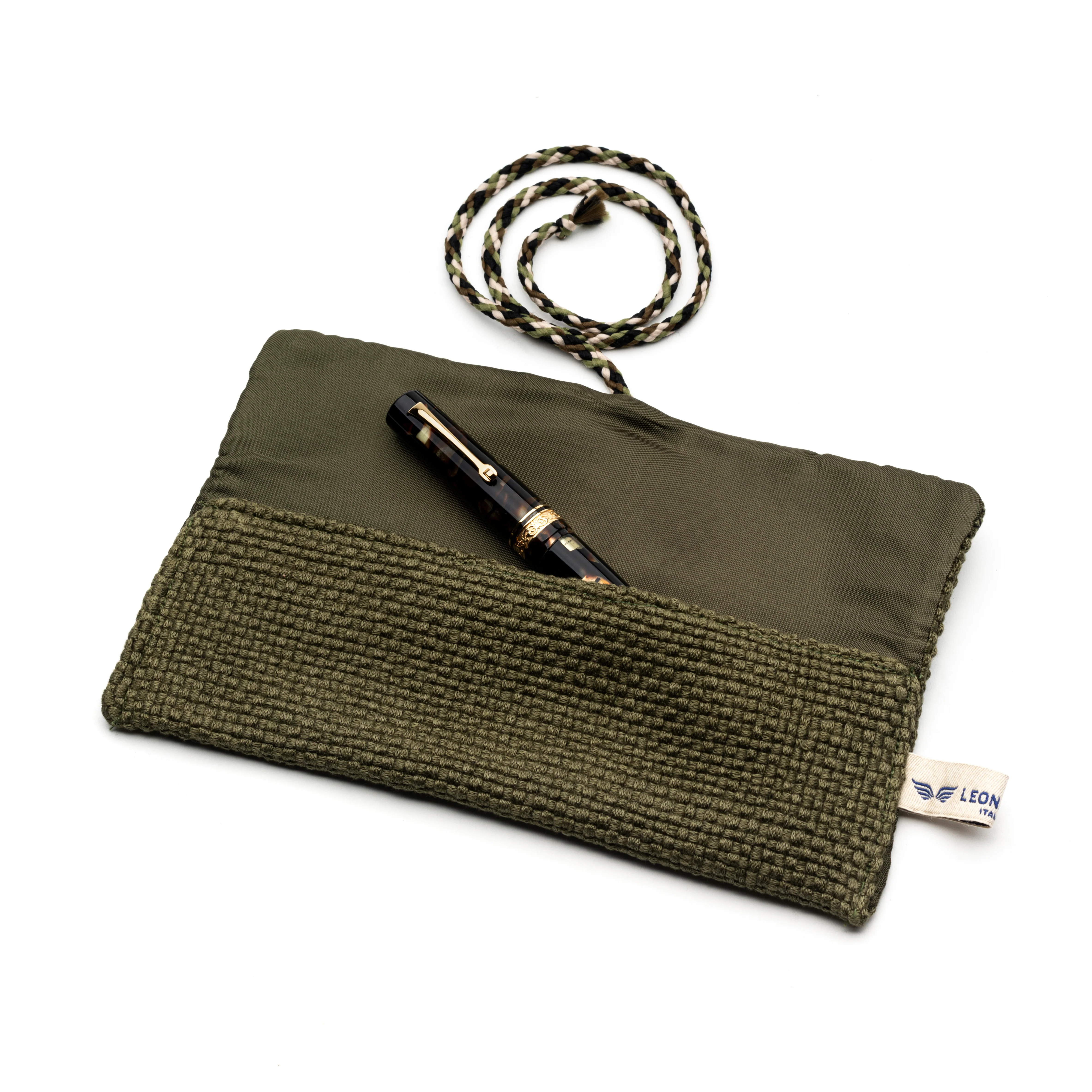 Fabric pen holder green - Image 3