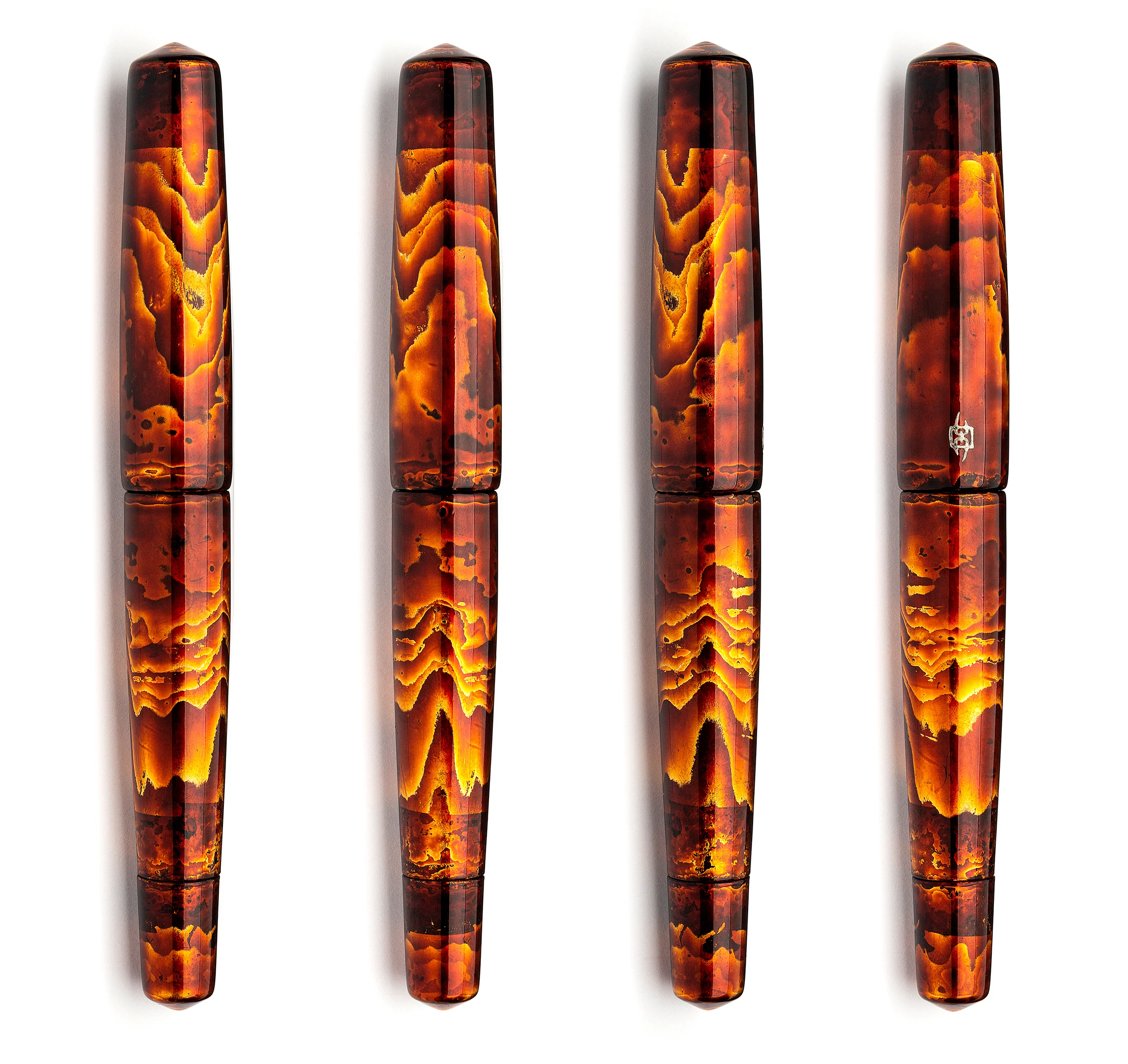 Gold leaf and Lacquer "Vesuvio" - Gold nib #8 la Fenice SOLD OUT - Image 2