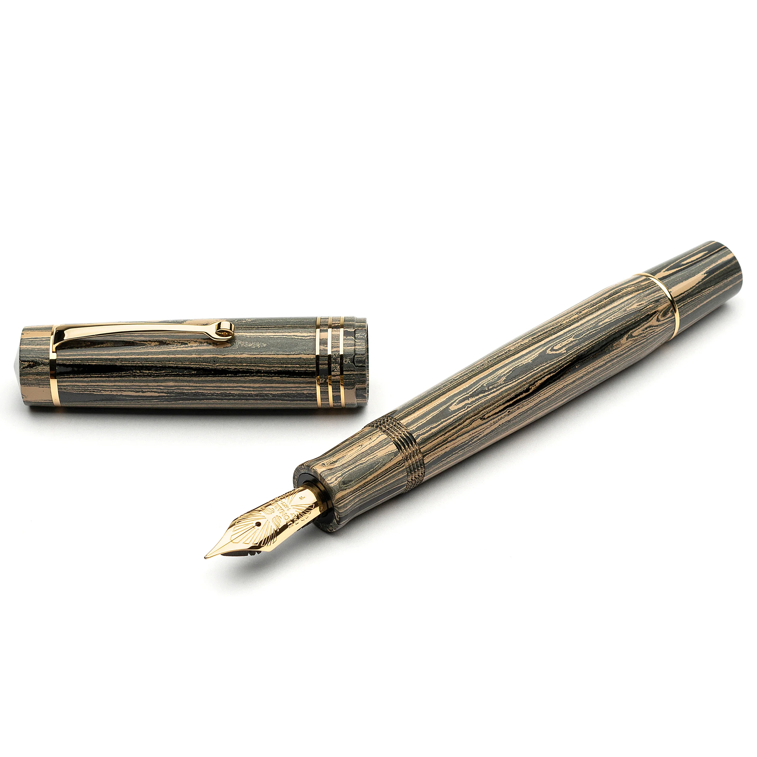 Leonardo "Audace" sand ebonite - Gold nib la Fenice SOLD OUT - Image 2