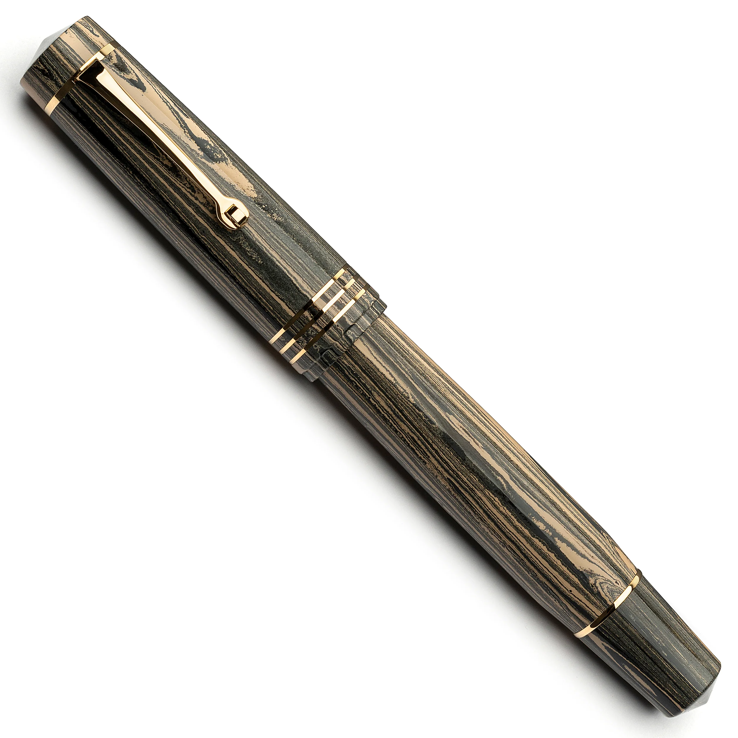 Leonardo "Audace" sand ebonite - Gold nib la Fenice SOLD OUT - Image 3