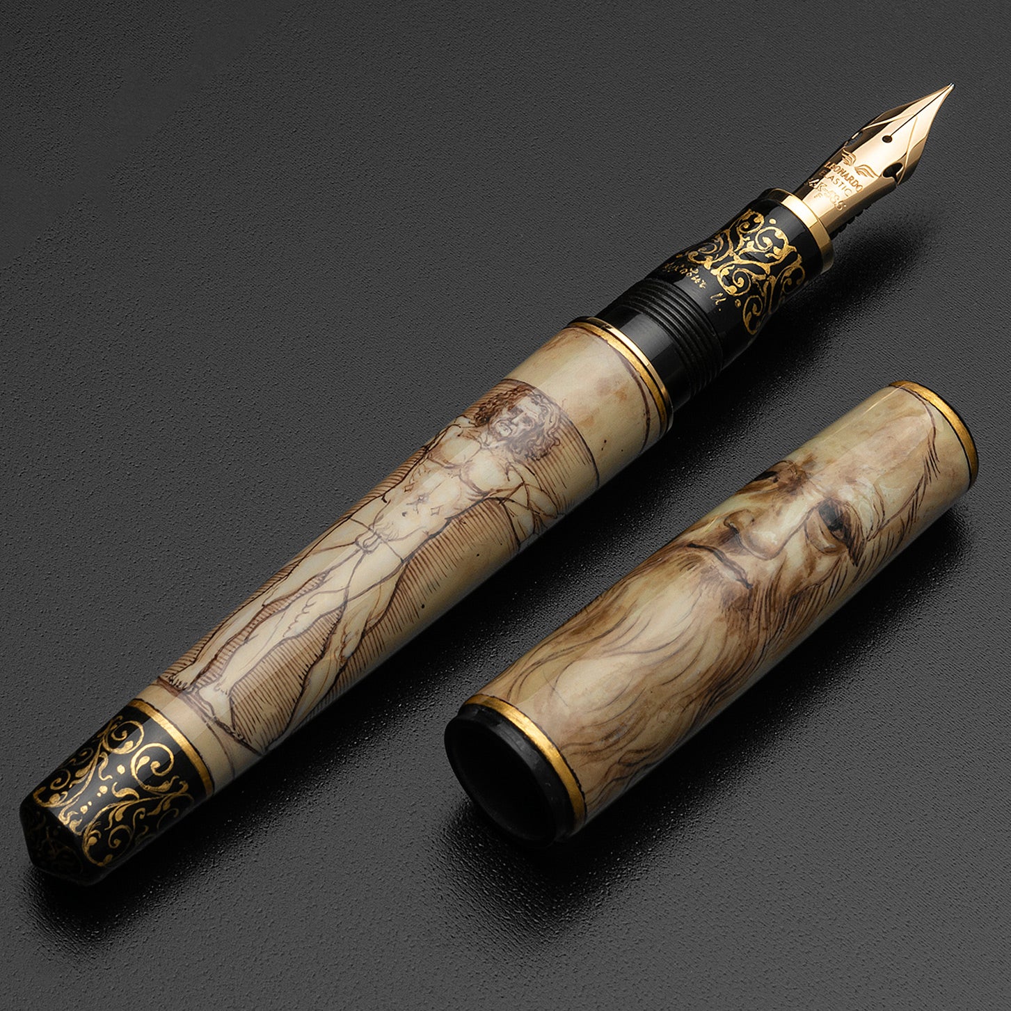 LEONARDO DA VINCI – CUSTOM – hand painted - Image 2