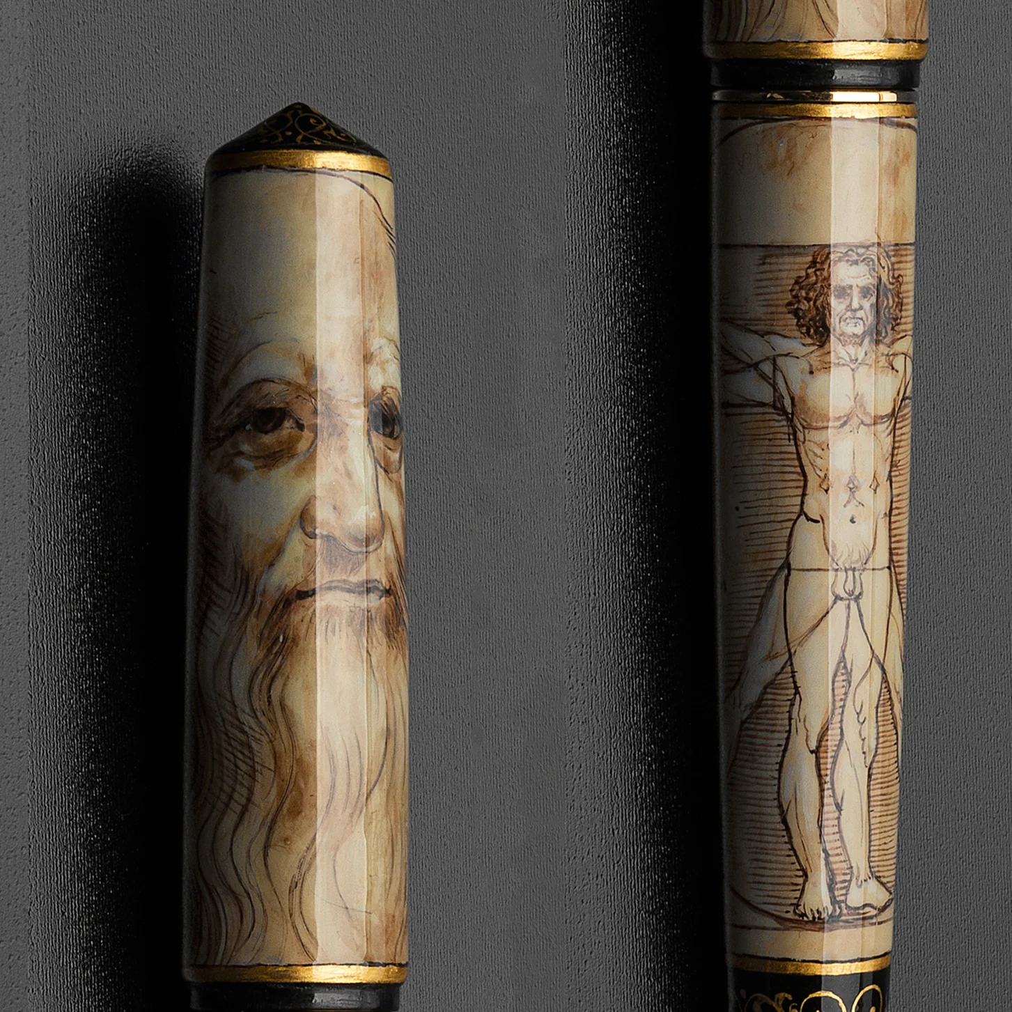 LEONARDO DA VINCI – CUSTOM – hand painted - Image 3