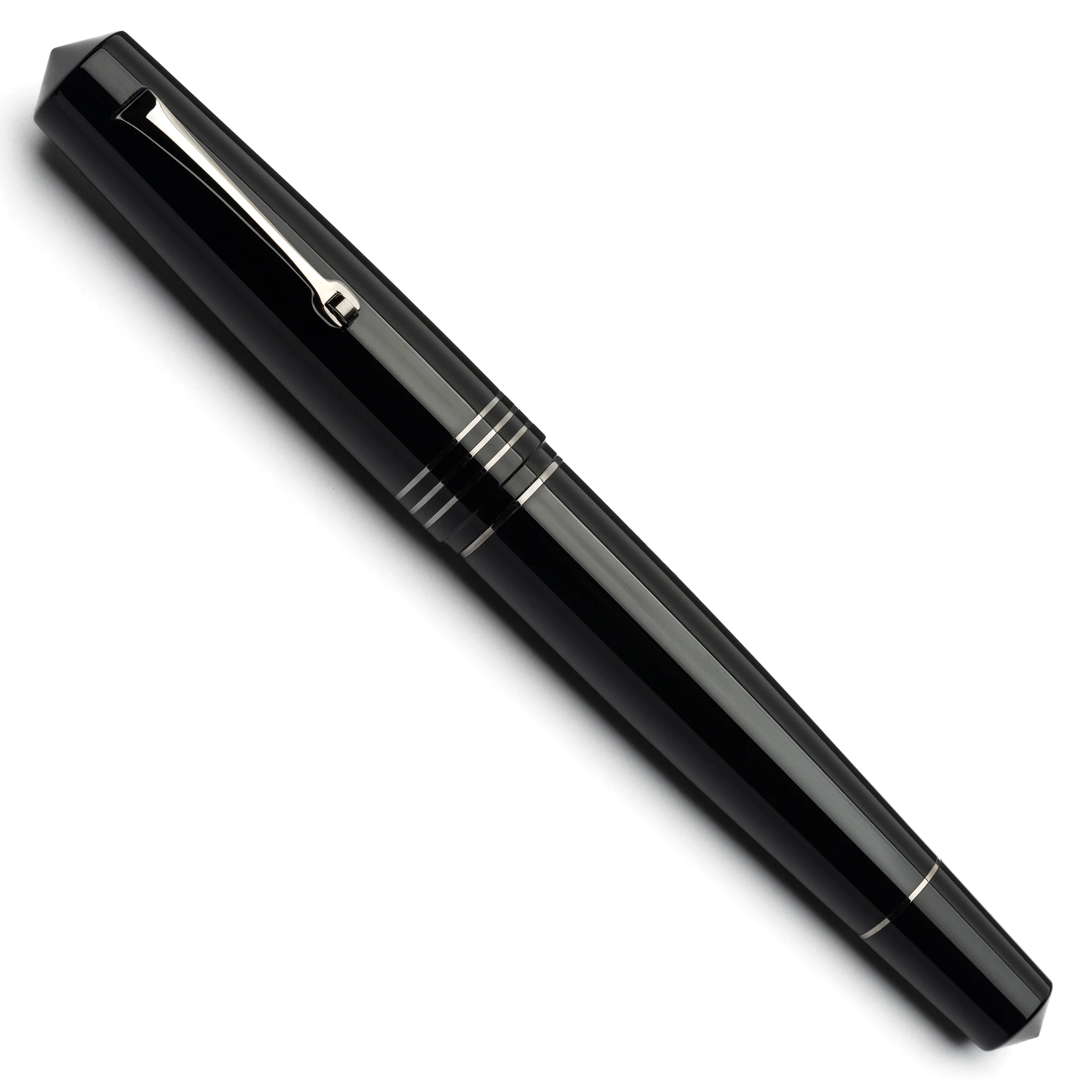 MZG Black/black celluloid - #8 la Fenice gold nib SOLD OUT - Image 2