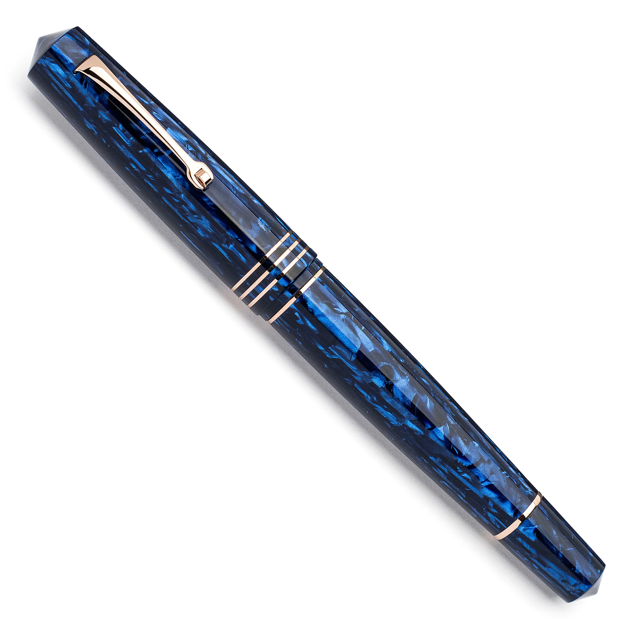 MZG LeonArco "Blue grotto" authentic celluloid - #8 gold nib - Image 2