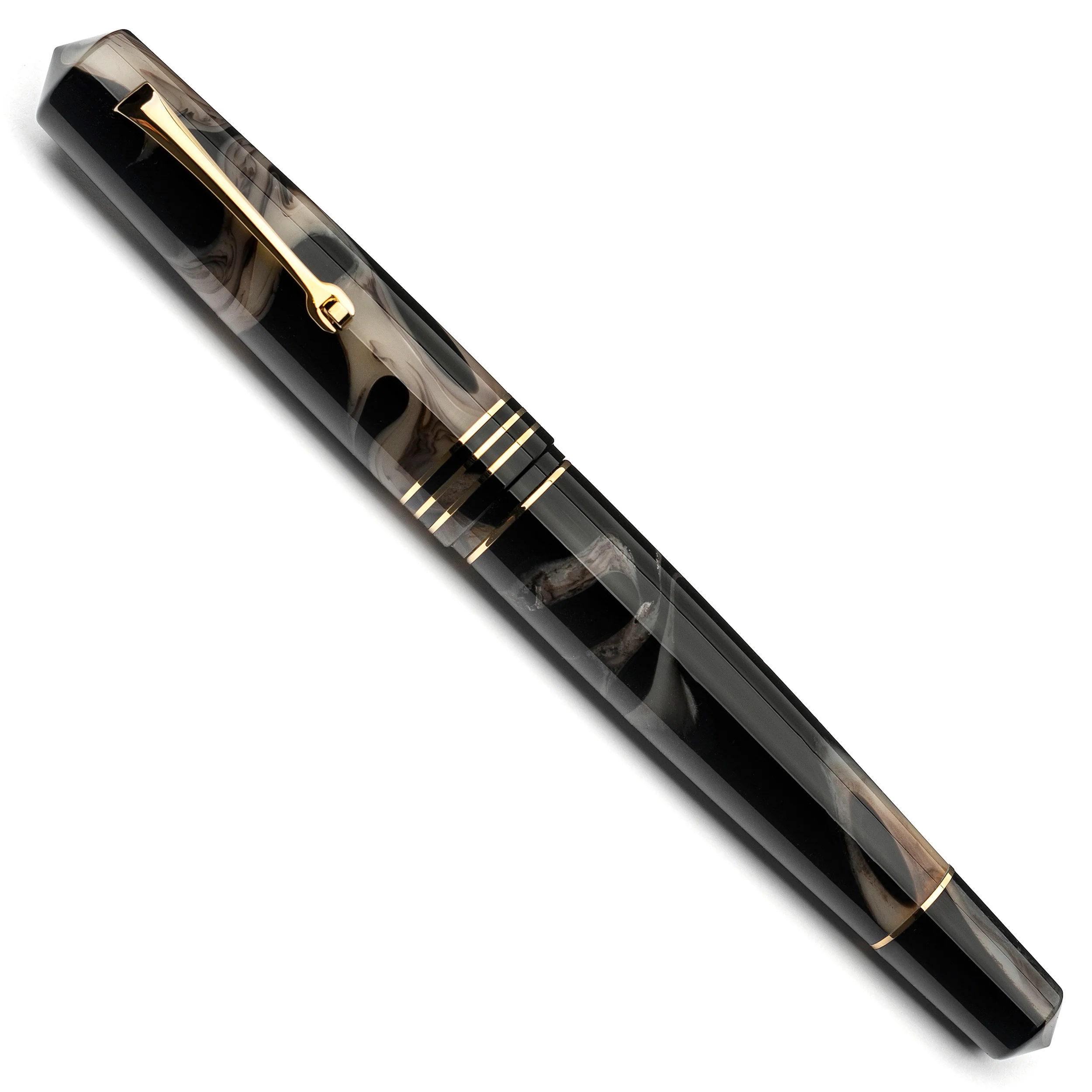 MZG Caffè nero resin - #8 la Fenice gold nib SOLD OUT - Image 2