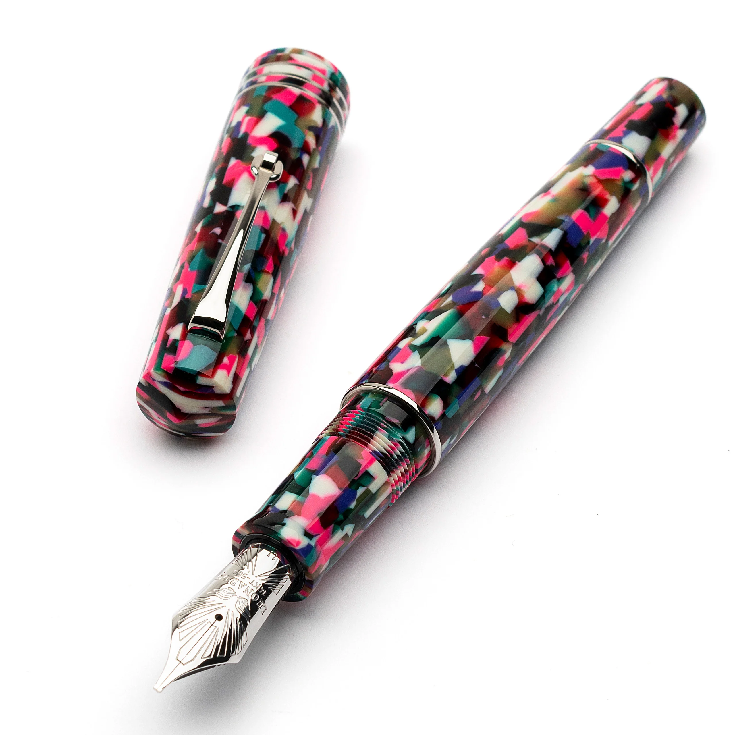 MZG Confetti authentic celluloid - #8 gold nib