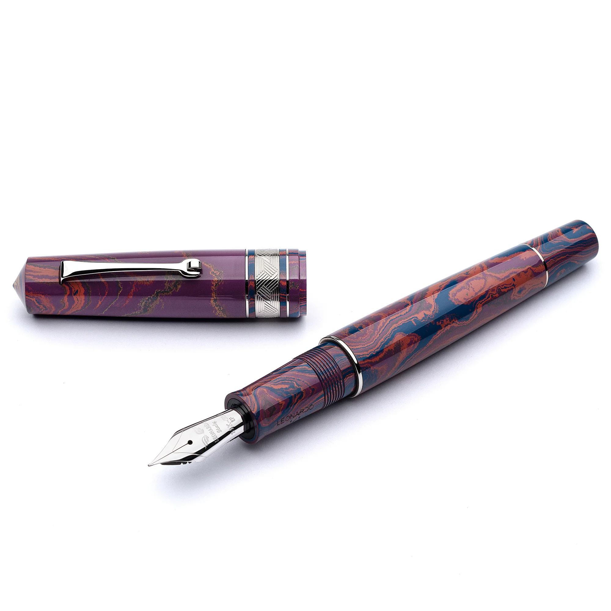 MZG ebonite 1/1 - purple, orange, blue