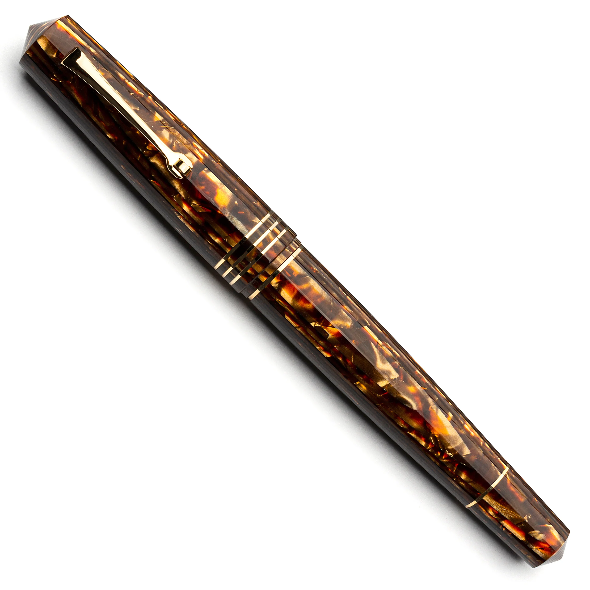 MZG LeoArco "in house" authentic celluloid - NEW #8 gold nib "la Fenice" SOLD OUT - Image 2