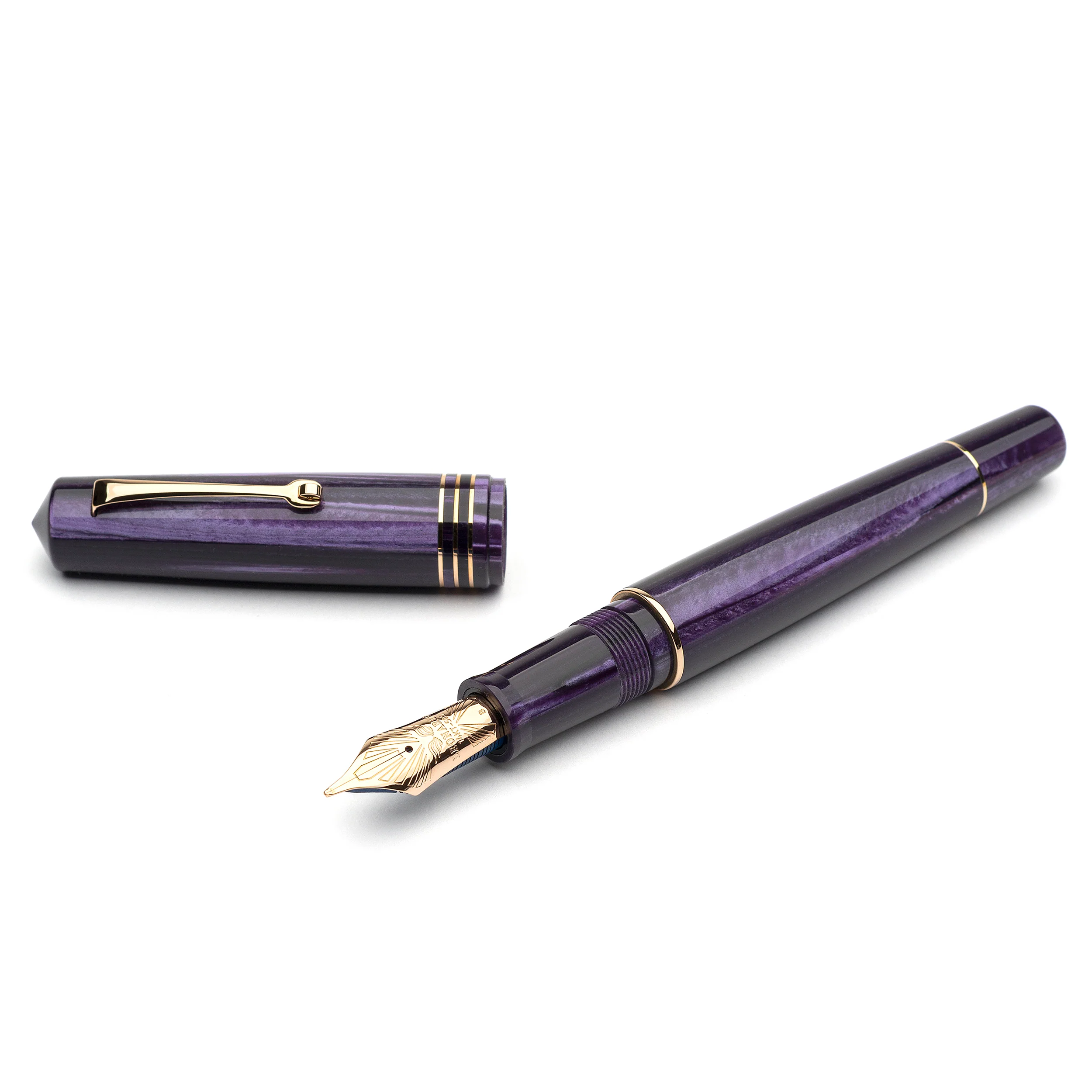 MZG Purple celluloid - #8 la Fenice gold nib SOLD OUT