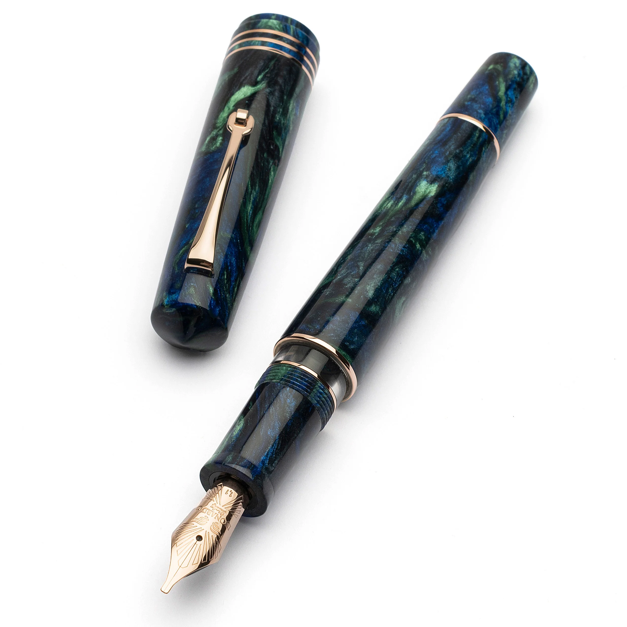 MZG2.0 Fiordaliso blue steel nib #6