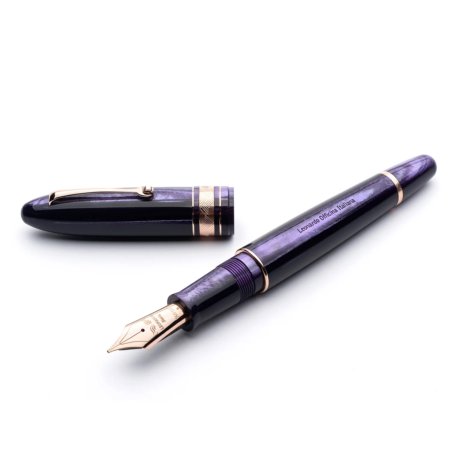 PURPLE CELLULOID – CUSTOM Rose gold trim - SOLD OUT