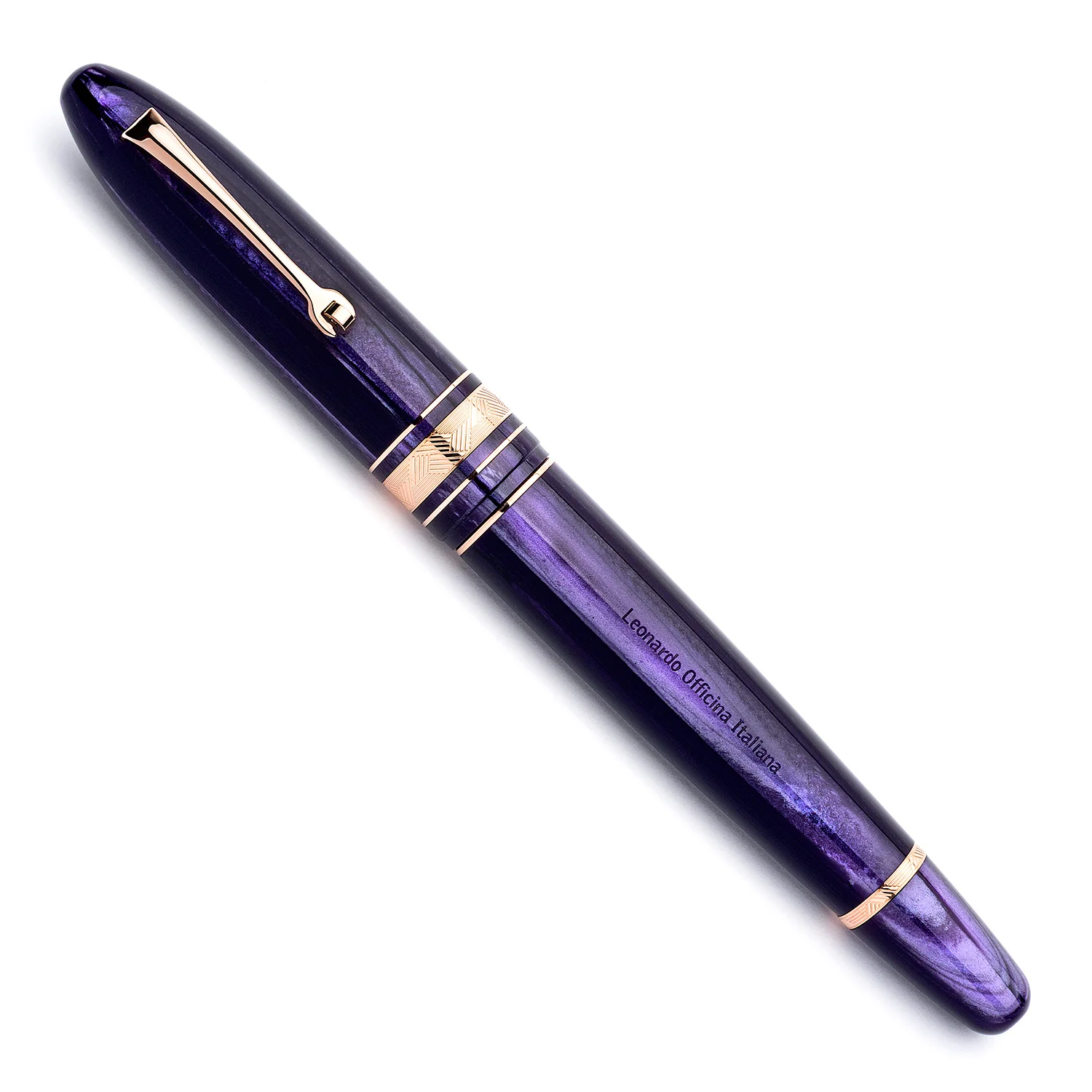 PURPLE CELLULOID – CUSTOM Rose gold trim - SOLD OUT - Image 2