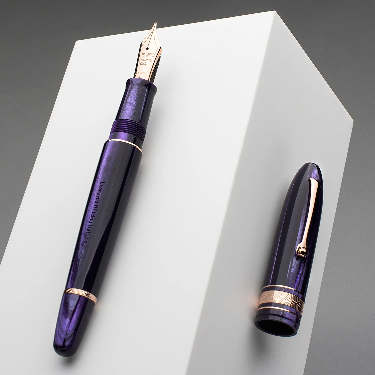 PURPLE CELLULOID – CUSTOM Rose gold trim - SOLD OUT - Image 3