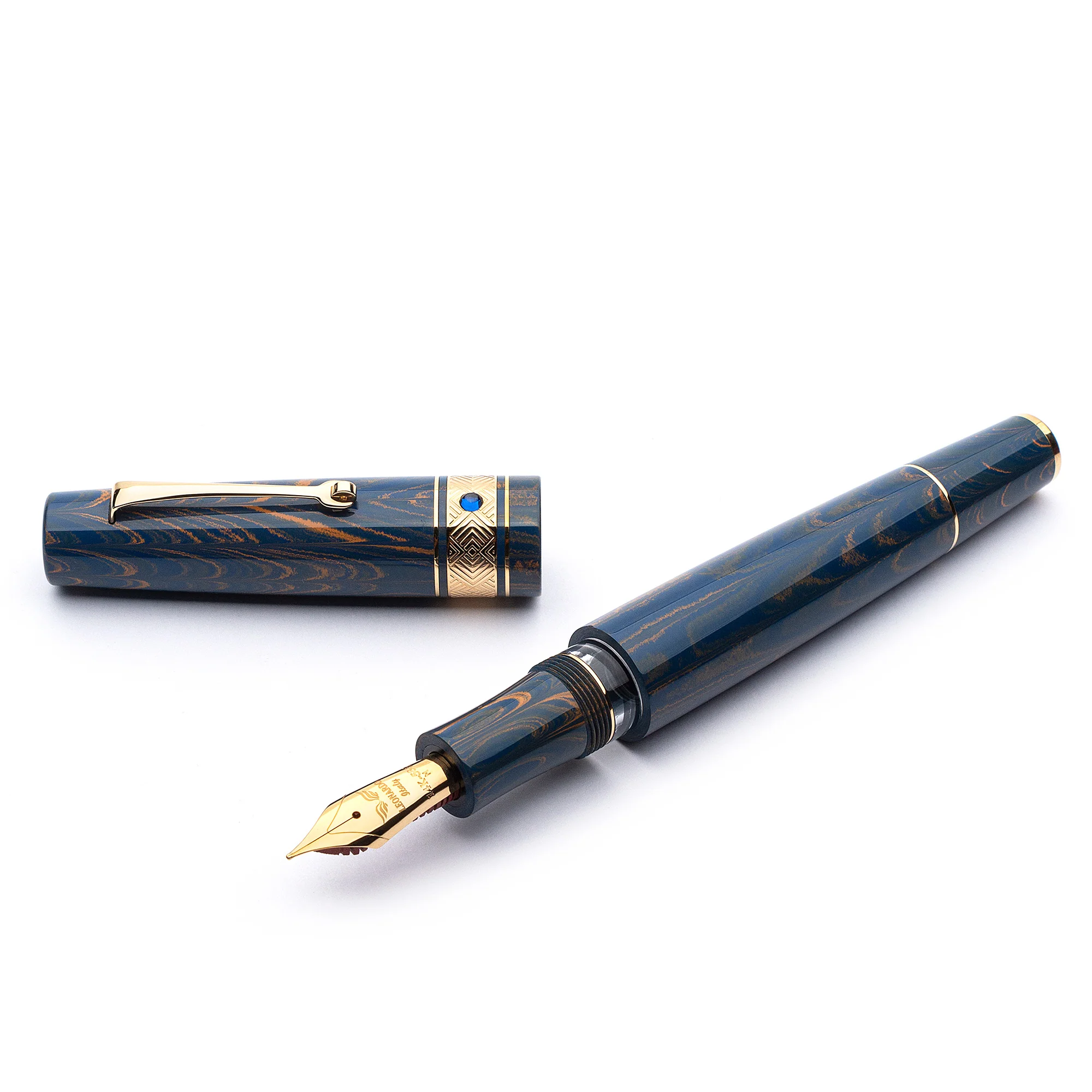 Supernova ebonite "Blue moon" Gold trim SOLD OUT