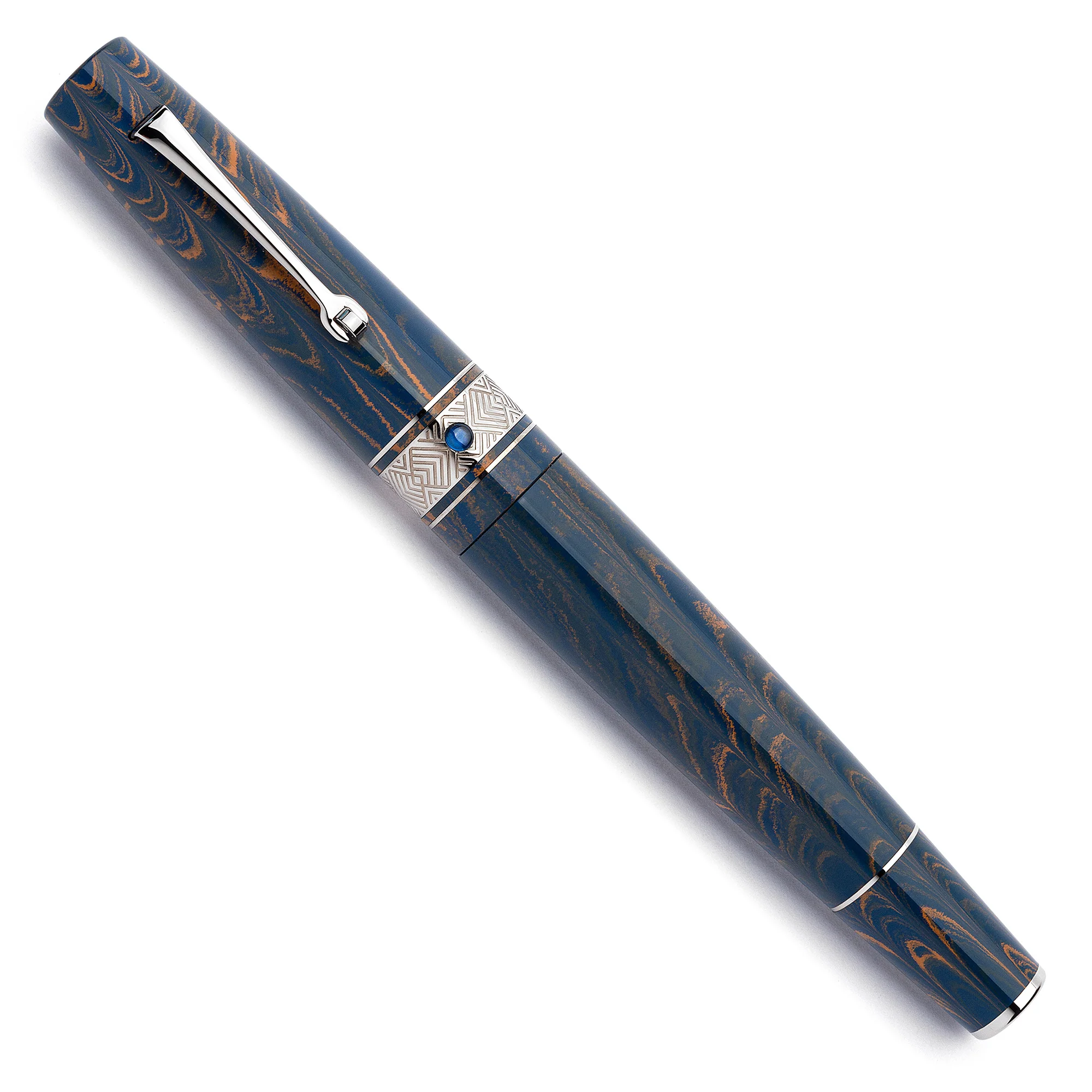 Supernova ebonite "Blue moon" Silver trim SOLD OUT - Image 2