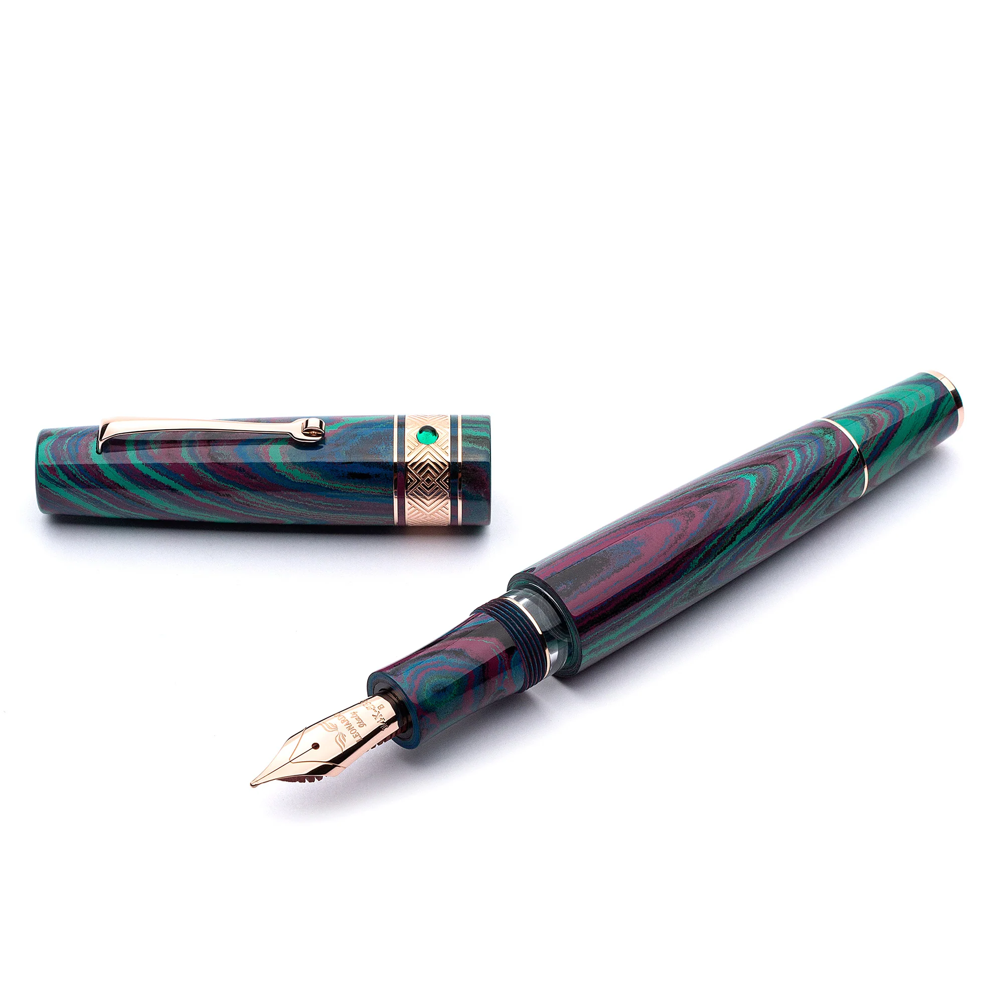Supernova ebonite "Tropical" Rose gold trim - SOLD OUT