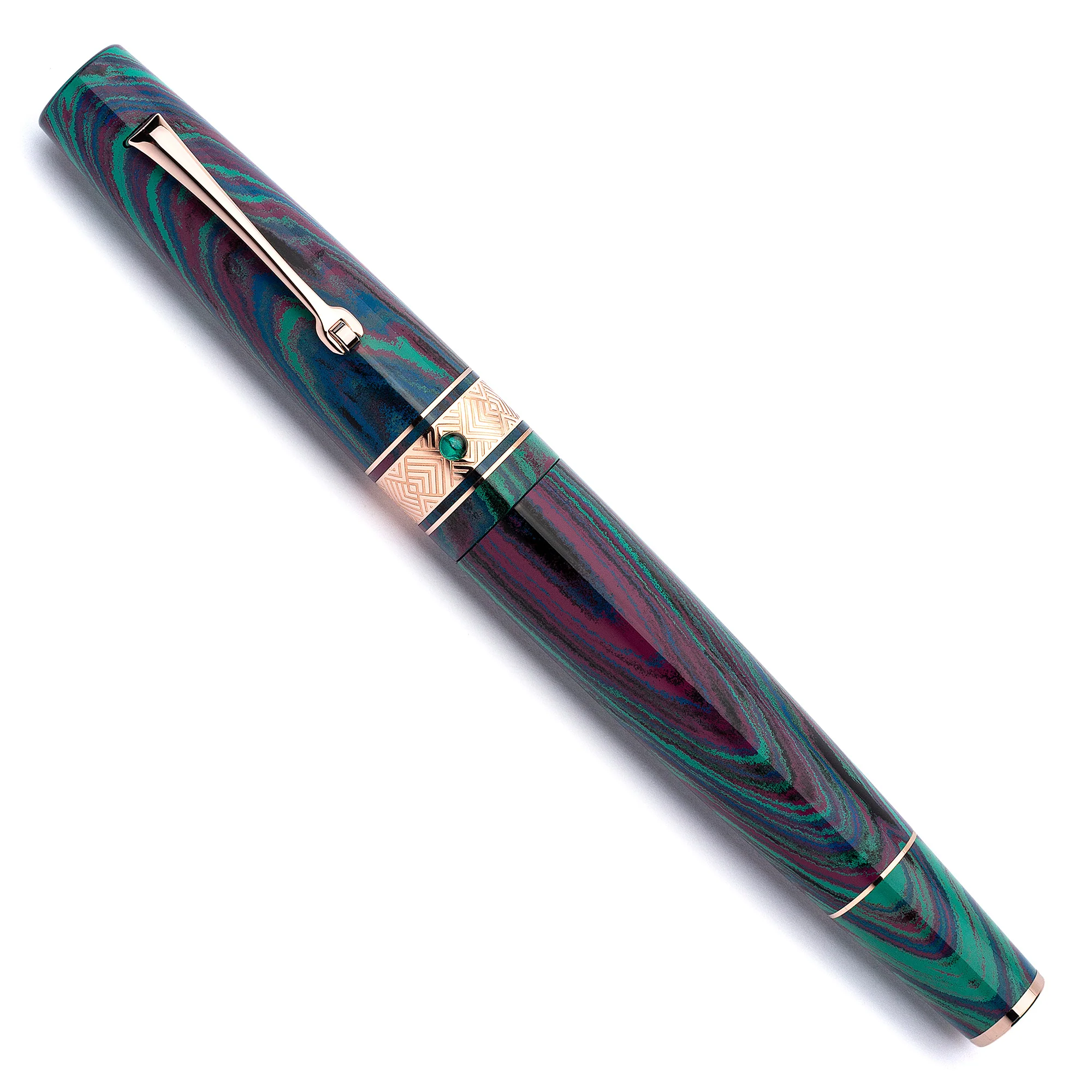 Supernova ebonite "Tropical" Rose gold trim - SOLD OUT - Image 2