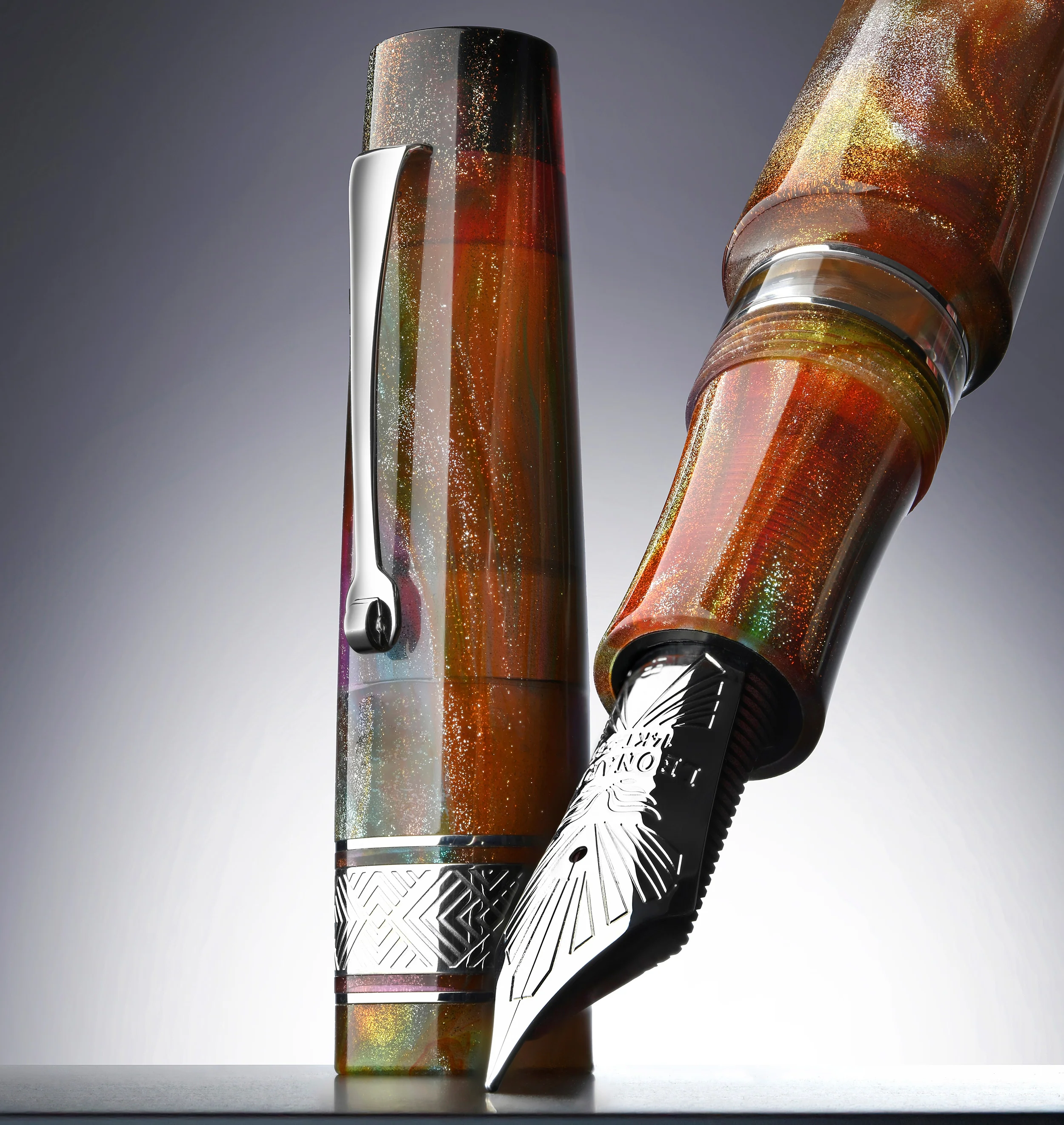 SUPERNOVA PM5 #6 gold nib – Ruthenium trim - Image 3